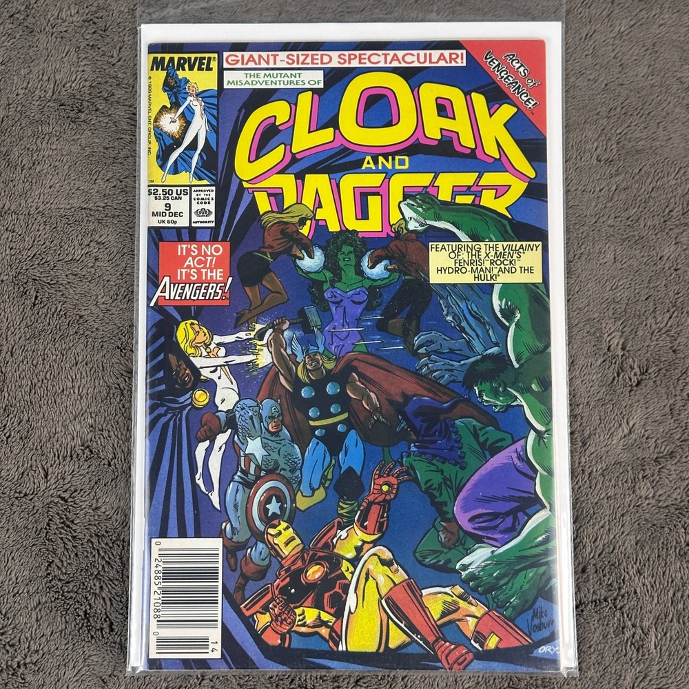 Marvel Cloak and Dagger 9 Acts of Vengeance Avengers She-Hulk Thor Iron Man 1989